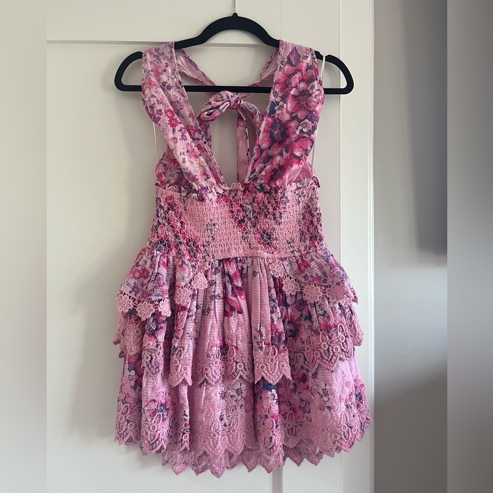 LoveShackFancy Deanna Halter Dress
